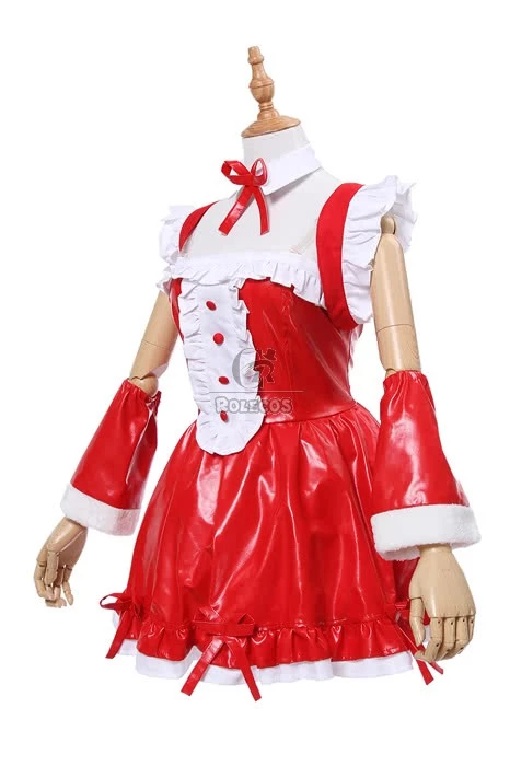 Super Sonico the Animation Sonico Christmas Ver. Cosplay Costumes 3 Super Sonico the Animation Sonico Christmas Ver. Cosplay Costumes - Image 3