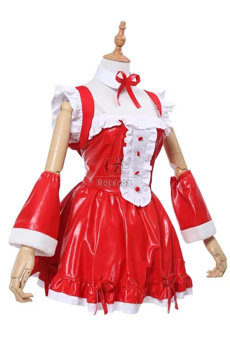 Super Sonico the Animation Sonico Christmas Ver. Cosplay Costumes 4 Super Sonico the Animation Sonico Christmas Ver. Cosplay Costumes - Image 4