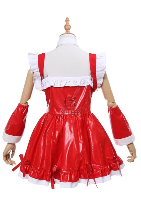 Super Sonico the Animation Sonico Christmas Ver. Cosplay Costumes 5 Super Sonico the Animation Sonico Christmas Ver. Cosplay Costumes - Image 5