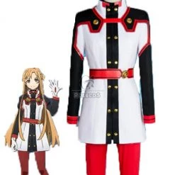 Sword Art Online Asuna Yuuki Red Anime Cosplay Costumes