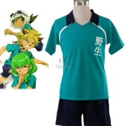 Anime Inazuma Eleven Nosei Wild Junior High School Soccer Team Summer School Uniform Cosplay Costume