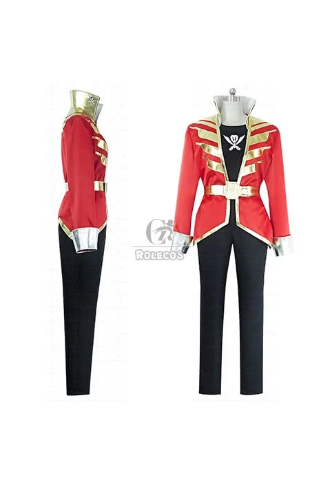Kaizoku Sentai Gokaiger Red Cosplay Costume 1 Kaizoku Sentai Gokaiger Red Cosplay Costume