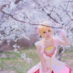 Cardcaptor Sakura Sakura Kinomoto Clear Card Pink Dress Cosplay Costumes -Anime Costumes store online tb2k3n4krlmpufjszflxxbdqxxa 49814179