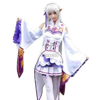 Re: Life in a Different World from Zero Emilia Dresses Cosplay Costumes 2 Re: Life in a Different World from Zero Emilia Dresses Cosplay Costumes - Image 2