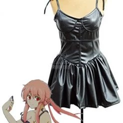 The Future Diary Yuno Gasai Black Dress Cosplay Costume