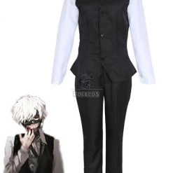 Tokyo Ghoul Kaneki Ken Antique Coffee Shop Work Uniform Cosplay Costumes