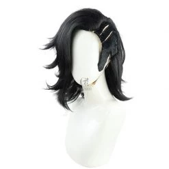 Tokyo Revengers Kokonoi Hajime Black Cosplay Wigs -Anime Costumes store online tokyo revengers kokonoi hajime black cosplay wigs 2