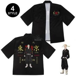 Tokyo Revengers Ryuuguuji Ken Haori T-shirt Cosplay Costume