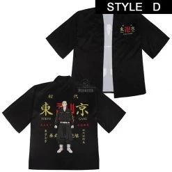 Tokyo Revengers Ryuuguuji Ken Haori T-shirt Cosplay Costume -Anime Costumes store online tokyo revengers ryuuguuji ken haori t shirt cosplay costume4