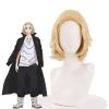 Tokyo Revengers Sano Manjirou Blond Cosplay Wigs