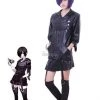 Tokyo Ghoul Touka Kirishima Black Leather Turnouts Cosplay Costume