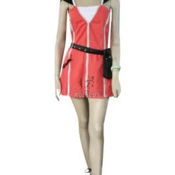 Kingdom Hearts 2 Kairi Pink Dress Cosplay Costume Costumized