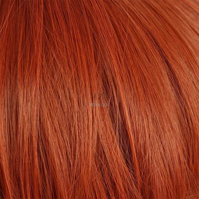 Uma Musume: Pretty Derby Daiwa Scarlet Orange Brown Long Cosplay Wigs With Ears - Image 7