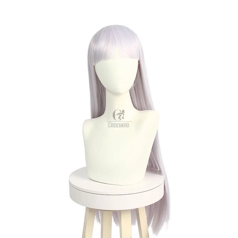 Uma Musume: Pretty Derby Gold Ship White Long Cosplay Wigs With Ears - Image 4