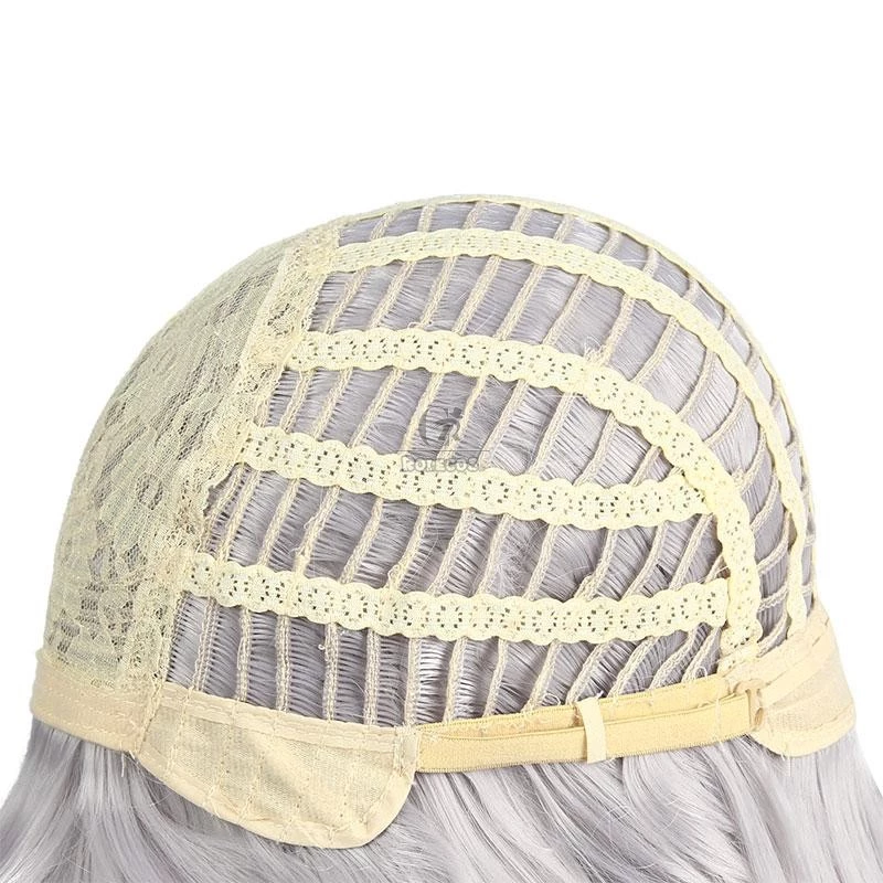 Uma Musume: Pretty Derby Oguri Cap Silver Gray Long Cosplay Wigs With Ears - Image 7