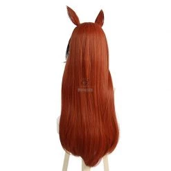 Uma Musume: Pretty Derby Symboli Rudolf Brown Mixed Color Cosplay Wigs With Ears -Anime Costumes store online uma musume pretty derby symboli rudolf brown mixed color cosplay wigs with ears 4