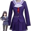 Saekano: How to Raise a Boring Girlfriend Utaha Kasumigaoka Purple Dress Anime Cosplay Costumes