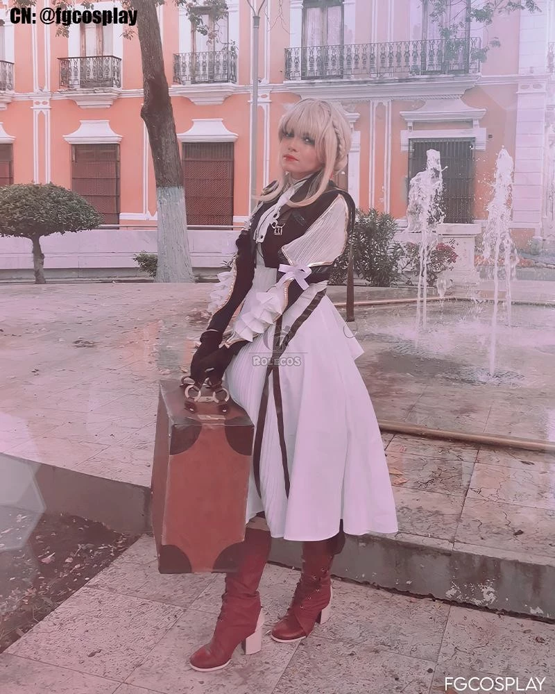 Anime Violet Evergarden Violet Evergarden Cosplay Costumes 2 Anime Violet Evergarden Violet Evergarden Cosplay Costumes - Image 2