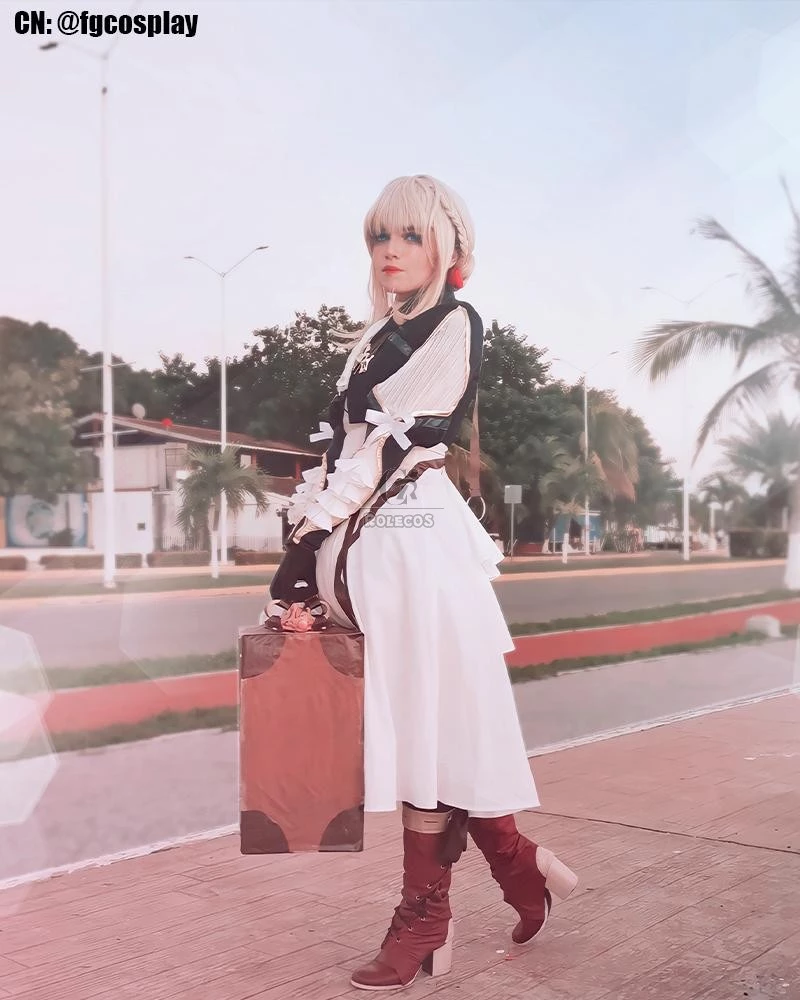 Anime Violet Evergarden Violet Evergarden Cosplay Costumes 3 Anime Violet Evergarden Violet Evergarden Cosplay Costumes - Image 3