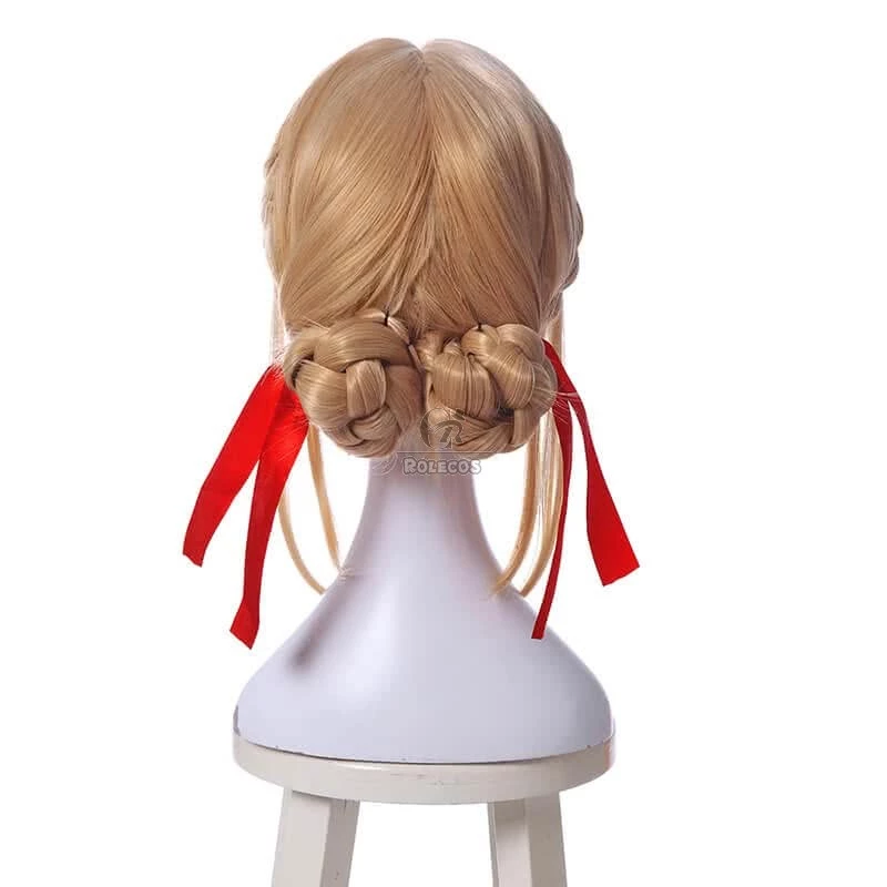 Anime Violet Evergarden Violet Evergarden Synthetic Short Blonde Cosplay Wigs 8 Anime Violet Evergarden Violet Evergarden Synthetic Short Blonde Cosplay Wigs - Image 8