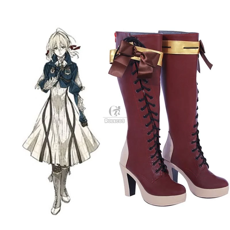 Violet Evergarden Evergarden Violet Anime Cosplay shoes 1 Violet Evergarden Evergarden Violet Anime Cosplay shoes