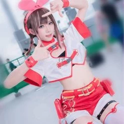 Virtual Youtuber Kizuna AI 3rd Birthday Live Chinese Style Cosplay Costume -Anime Costumes store online virtual youtuber kizuna ai 3rd birthday live chinese style cosplay costume0