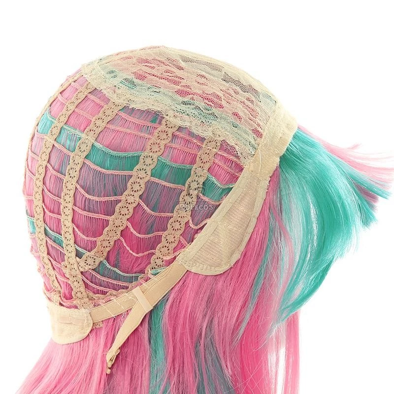 Virtual Youtuber Pinky Pop Hepburn Long Curly Mixed Pink Cosplay Wigs - Image 6