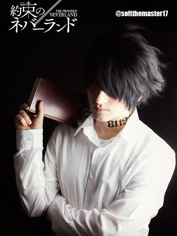 The Promised Neverland Ray Black Short Cosplay Wigs 2 The Promised Neverland Ray Black Short Cosplay Wigs - Image 2
