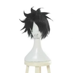 The Promised Neverland Ray Black Short Cosplay Wigs 8 The Promised Neverland Ray Black Short Cosplay Wigs -Anime Costumes store online yakusoku no neverland ray black short cosplay wigs 4 1