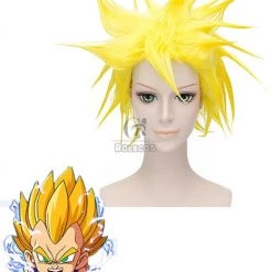 30cm Yellow Dragon Ball Vegeta Cosplay Wig