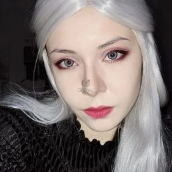 Yuri on Ice Victor Nikiforov Long Silver Anime Cosplay Wigs -Anime Costumes store online yg3y