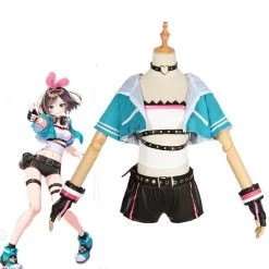 Youtuber Kizuna AI Woman Cosplay Costume