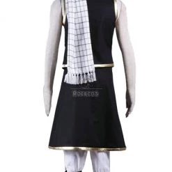 Fairy Tail Natsu Dragneel Cosplay Costume Black Suit 1nd -Anime Costumes store online ytutu65u754r6y