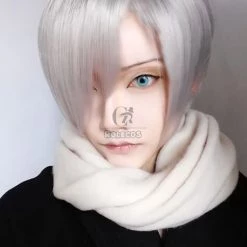 Yuri on Ice Victor Nikiforov Cosplay Wigs Men Short Light Gray Wigs 13 Yuri on Ice Victor Nikiforov Cosplay Wigs Men Short Light Gray Wigs -Anime Costumes store online yuri on ice cosplay wigs victor 3