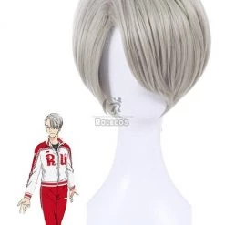 Yuri on Ice Victor Nikiforov Cosplay Wigs Men Short Gray Hair