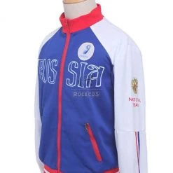 Yuri on Ice Yuri Plisetsky Blue Sportswear Coat Cosplay Costumes -Anime Costumes store online yuri on ice yuri plisetsky blue sportswear coat cosplay costumes 6