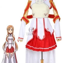 Sword Art Online Game SAO Asuna Yuuki Anime Cosplay Costumes