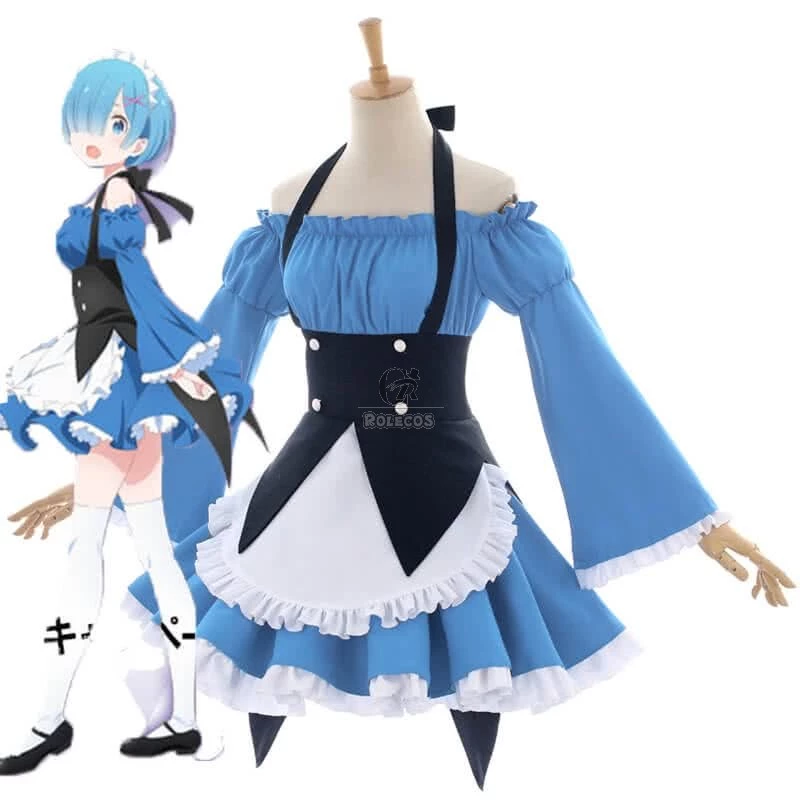 ZERO Starting Life in Another World Rem New Anime Cosplay Costumes 1 ZERO Starting Life in Another World Rem New Anime Cosplay Costumes