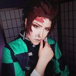 Demon Slayer / Kimetsu no Yaiba Tanjirou Kamado kimono Cosplay Costume -Anime Costumes store online zetsumetsu