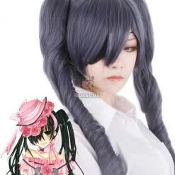 Black Butler Ciel Phantomhive Long Blue Grey Cosplay Hair