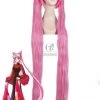 130cm Long Sailor Moon Cosplay Wigs Pink Woman Wigs