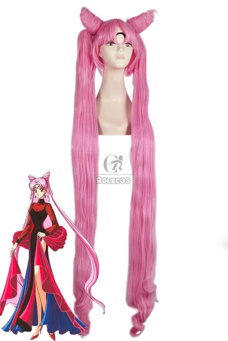 130cm Long Sailor Moon Cosplay Wigs Pink Woman Wigs 1 130cm Long Sailor Moon Cosplay Wigs Pink Woman Wigs