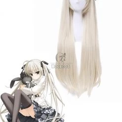 Yosuga no Sora Kasugano Sora Long Flaxen Synthetic Cosplay Wigs