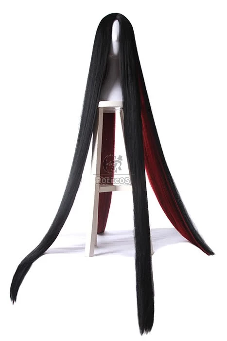 Land of the Lustrous Houseki no Kuni Bort Very Long Black Mixed Red Special Anime Cosplay Wigs - Image 2