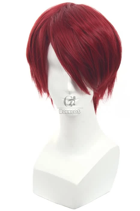 Free!Eternal Summer Rin Matsuoka Claret-red Short Straight Cosplay Wigs 2 Free!Eternal Summer Rin Matsuoka Claret-red Short Straight Cosplay Wigs - Image 2