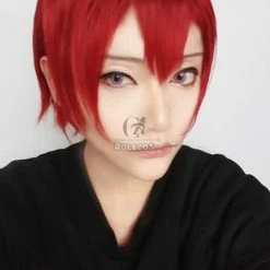 Free!Eternal Summer Rin Matsuoka Claret-red Short Straight Cosplay Wigs 11 Free!Eternal Summer Rin Matsuoka Claret-red Short Straight Cosplay Wigs -Anime Costumes store online zy45 4 1