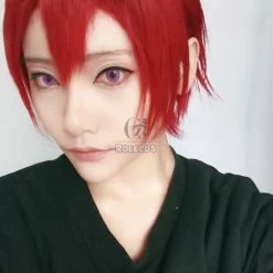 Free!Eternal Summer Rin Matsuoka Claret-red Short Straight Cosplay Wigs 12 Free!Eternal Summer Rin Matsuoka Claret-red Short Straight Cosplay Wigs -Anime Costumes store online zy45 4 11