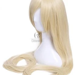 Chobits Chii Supper Long Straight Beige Blonde Anime Cosplay Wigs -Anime Costumes store online zy50a 3