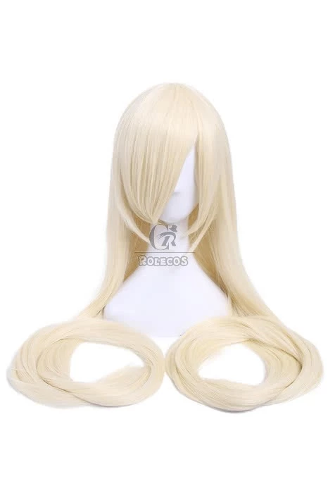Human computer angel Supper Long Straight Light Blonde Cosplay Party Wigs 4 Human computer angel Supper Long Straight Light Blonde Cosplay Party Wigs - Image 4