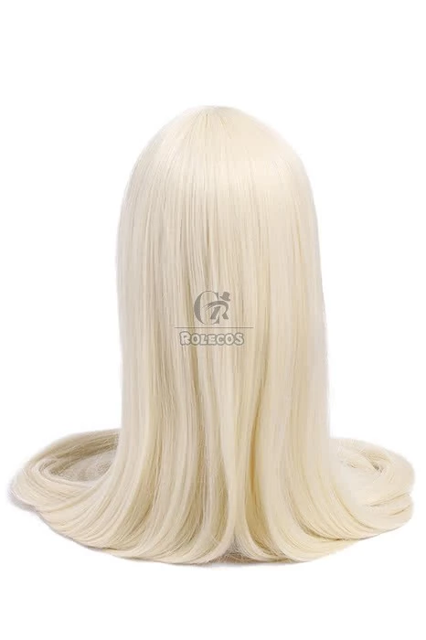Human computer angel Supper Long Straight Light Blonde Cosplay Party Wigs 7 Human computer angel Supper Long Straight Light Blonde Cosplay Party Wigs - Image 7